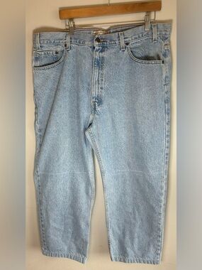 Levi Strauss Signature Mens Jeans Relaxed Fit Light Wash Denim Fits 40x27 Levi’s